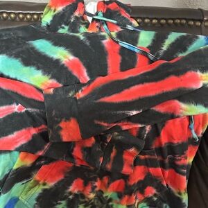 Tie-Dye Hooded Sweatshirt - Multicolor
